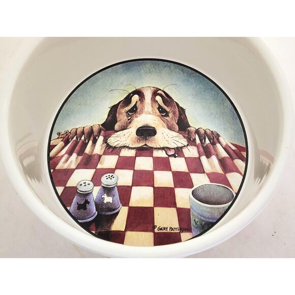 Dog Bowl-Gary Patterson-Whimsical Images-Funny Dog, Large Size - Picture 10 of 12